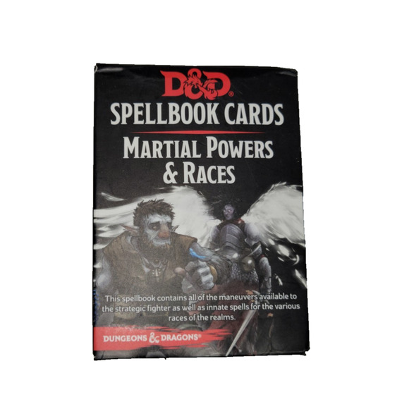 GF9 D&D Spellbook Cards Martial Powers & Races (2nd Ed) SW Roleplaying Fantasy - Picture 1 of 3